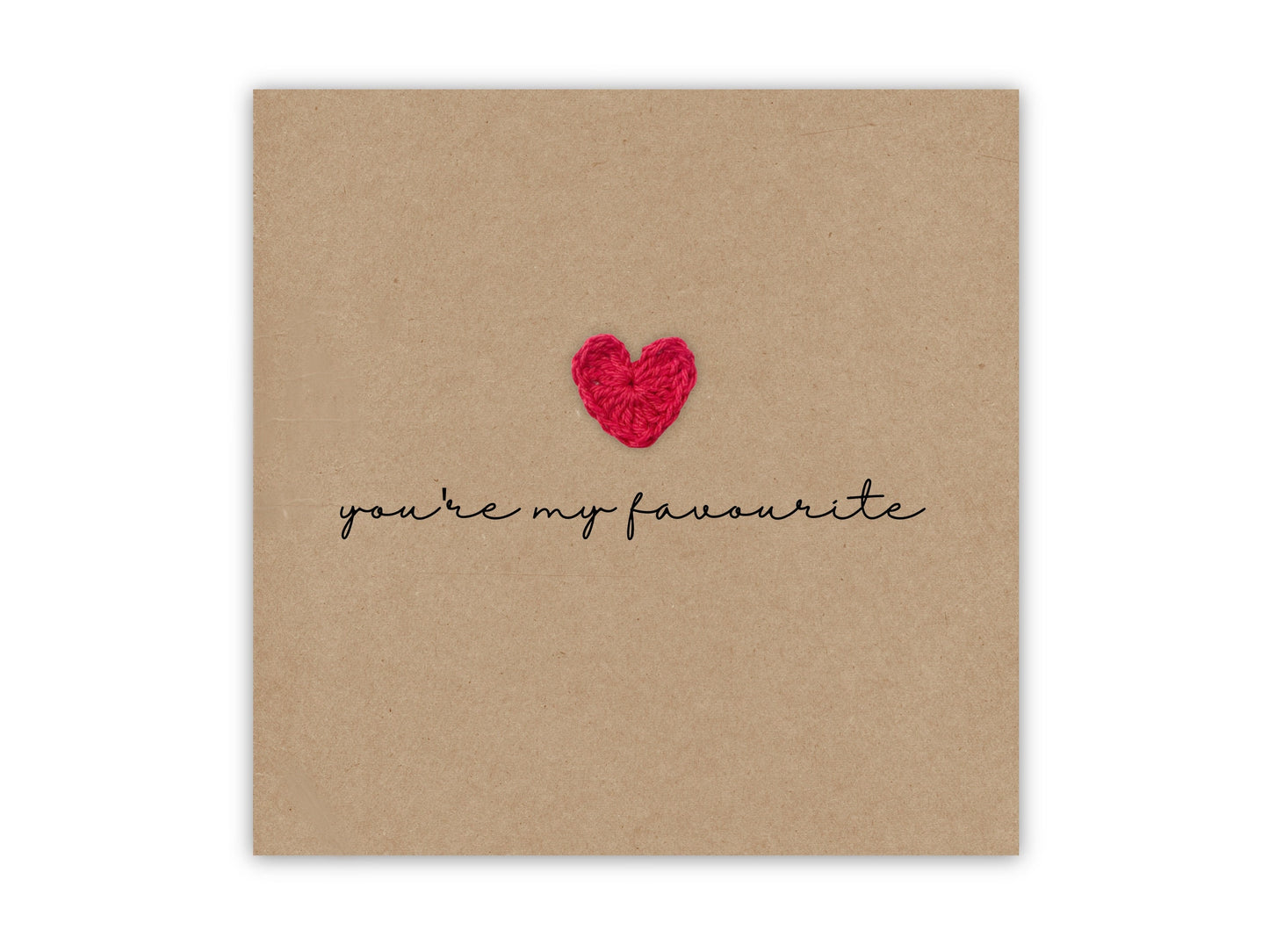 Simple You're my favourite Happy Anniversary Wedding I love you Card - Card for wife - Card from husband - Partner - Send to recipient