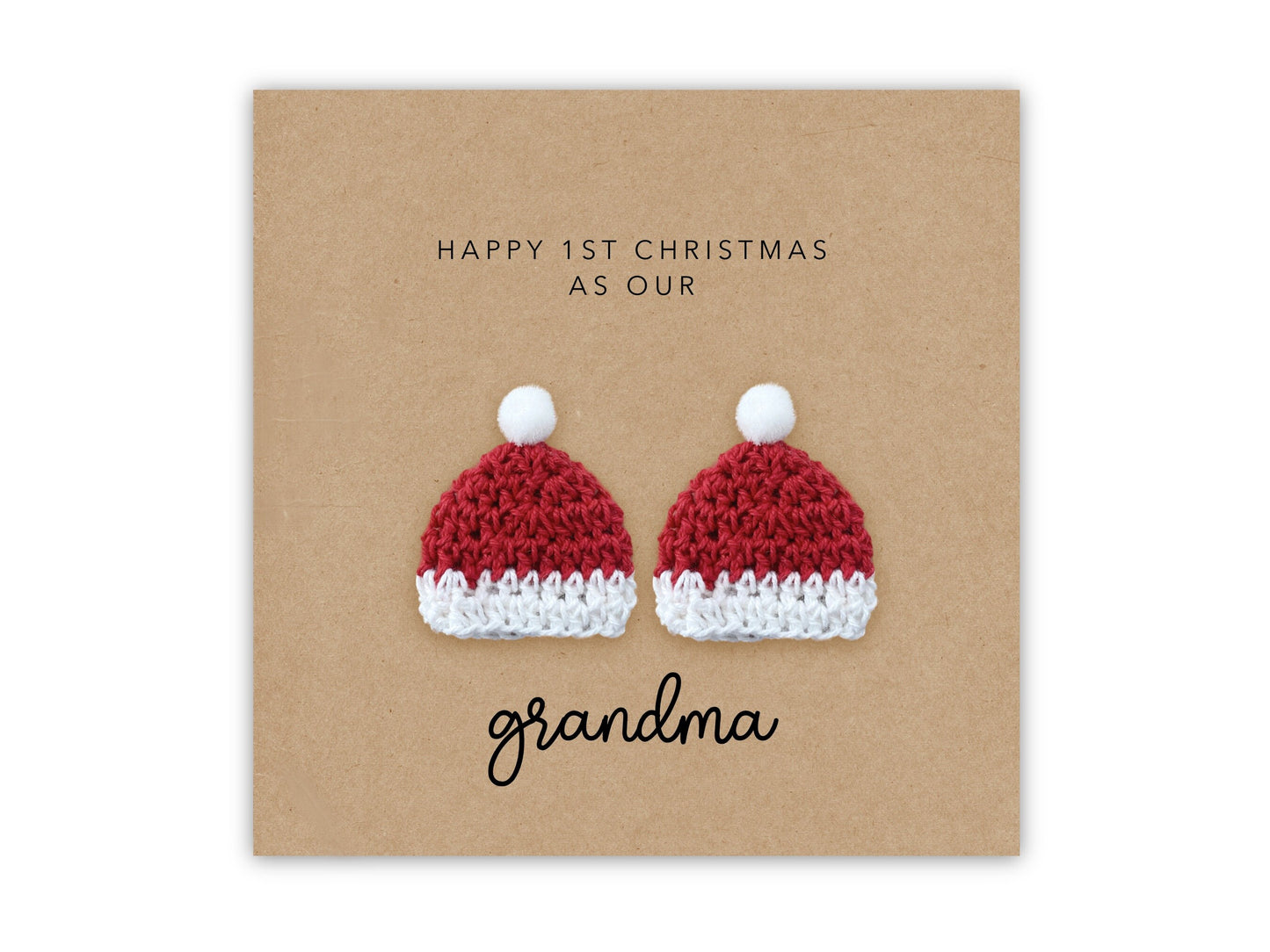 Grandma First Christmas Card from Twins, Christmas Card For Grandma, First Christmas Card For Grandma, Grandma Christmas Card, From Twins