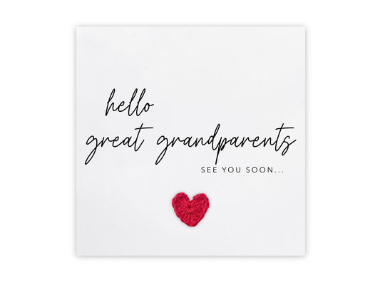 Pregnancy Announcement Card, Your Official Promotion Notice From Grandparents to great grandparents , Baby reveal,  Card to grandparents