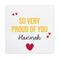 Personalised So Proud Of You Card, Congratulations Gift, Graduation Card For Her, Well Done Card For Friend, Promotion Card, New Job