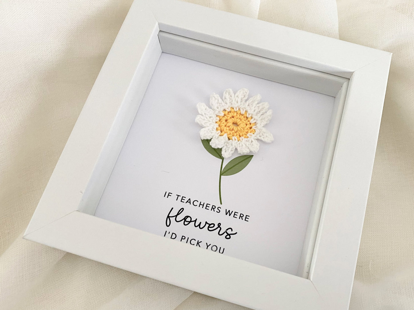 Thank You Gift For Teachers, Teacher Card, Teaching Assistant, Nursery Card, School Teacher Gift, Frame