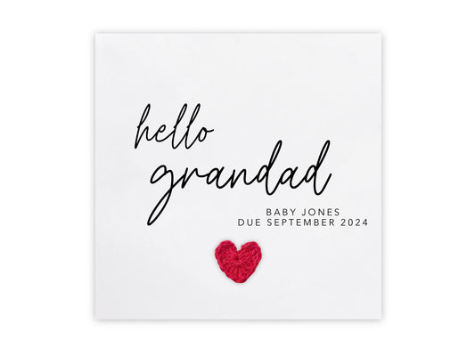 Personalised Pregnancy Announcement Card, Your Official Promotion Notice From Dad to Grandad, Baby reveal, Grandparents, Announcement