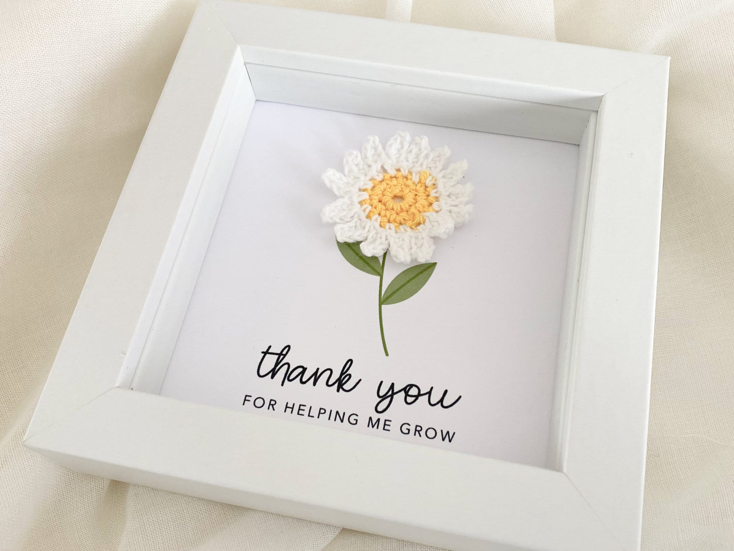 Thank You Gift For Teachers, Teacher Card, Teaching Assistant, Nursery Card, School Teacher Gift, Frame