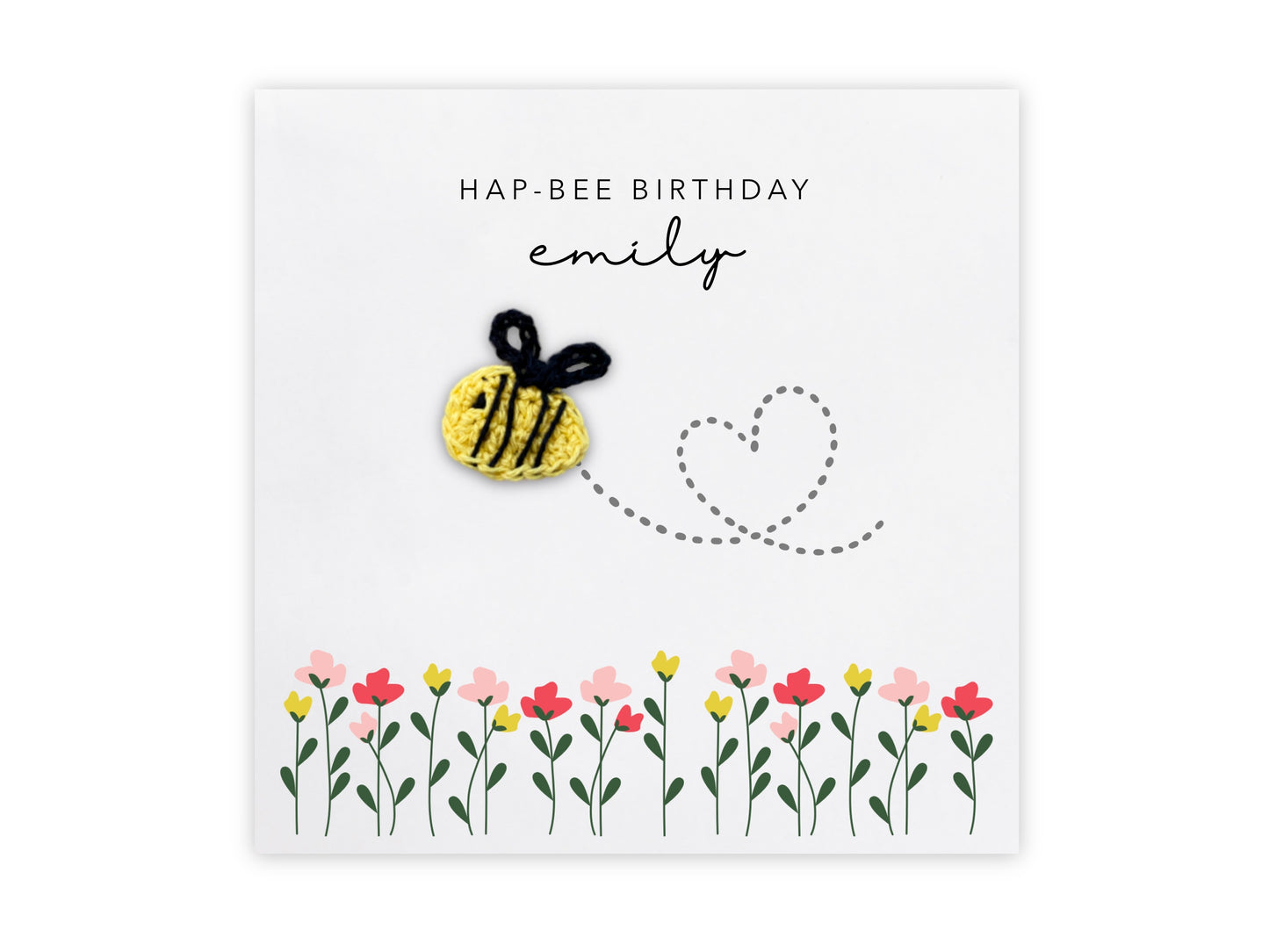 Happy Bee Day, Personalised Birthday Card, Card, Bee Birthday Card, Fun Birthday Card, Card, Birthday Card Bee , Simple Birthday Card Cute