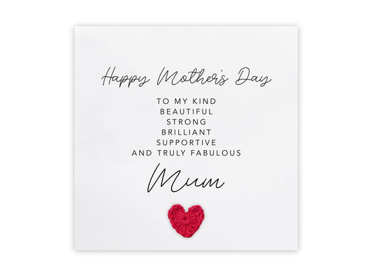 Mum Poem Card, Mothers Day, Mothers Day Card, Poem Sentimental, Special Mothers Day Card, From Daughter, Poem, Mother's Day Card for mum