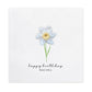 Personalised Birthday Card For Her, Happy Birthday To My Amazing Mum Friend Gran, Flower Daffodil Birthday Card Spring