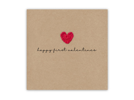 Happy First Valentines Day Card, First Valentines Card For Boyfriend, Partner First Valentines Day Card, 1st Valentines Day Card, Love Card