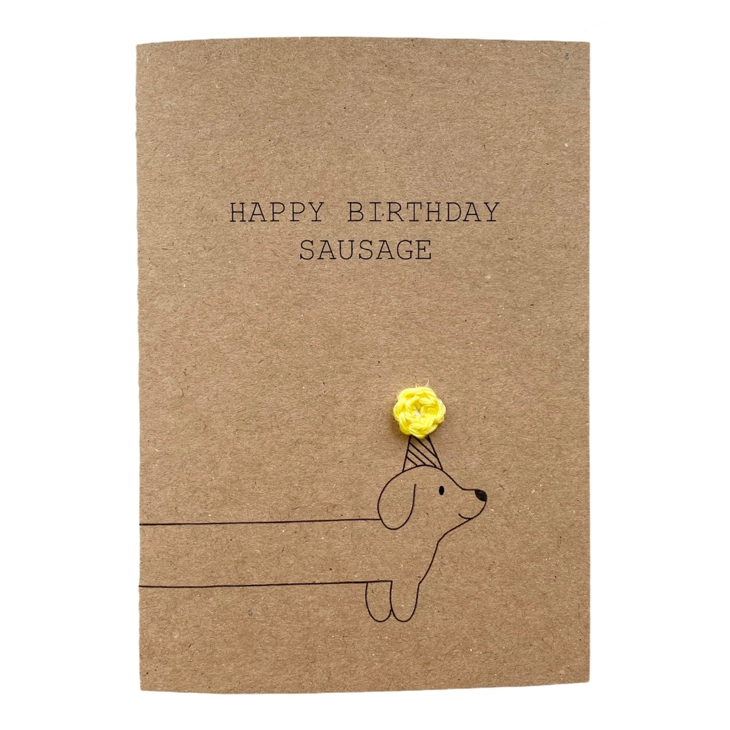 Sausage Dog Happy Birthday card, Dachshund Happy Birthday card, Dachshund greeting card , Dog Birthday Card, Sausage Birthday card