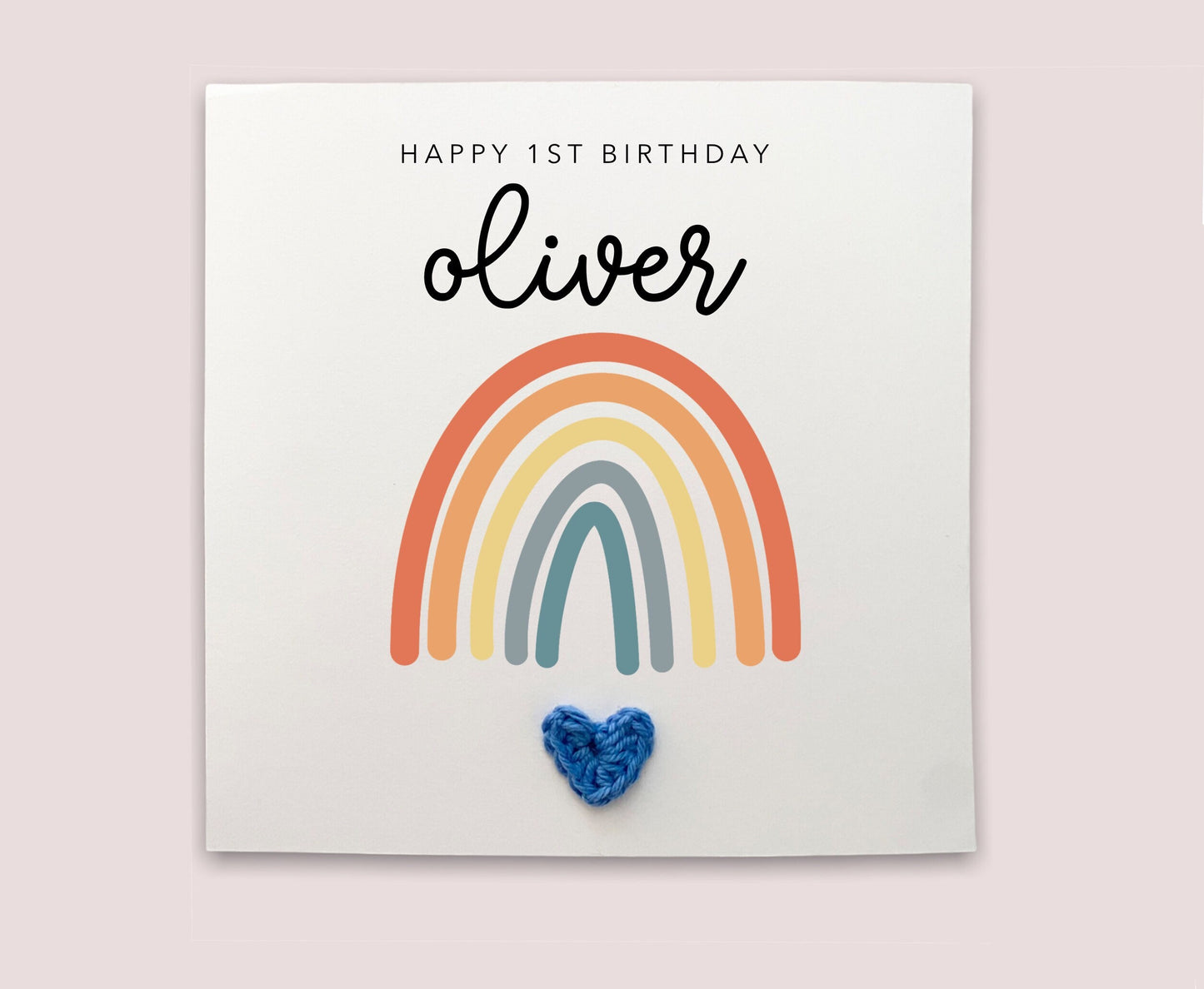 Baby Card, Personalised Baby Card, Custom New Born Baby Card, Baby Boy Card, Baby Girl Card, Welcome to the World Baby Card, Rainbow card