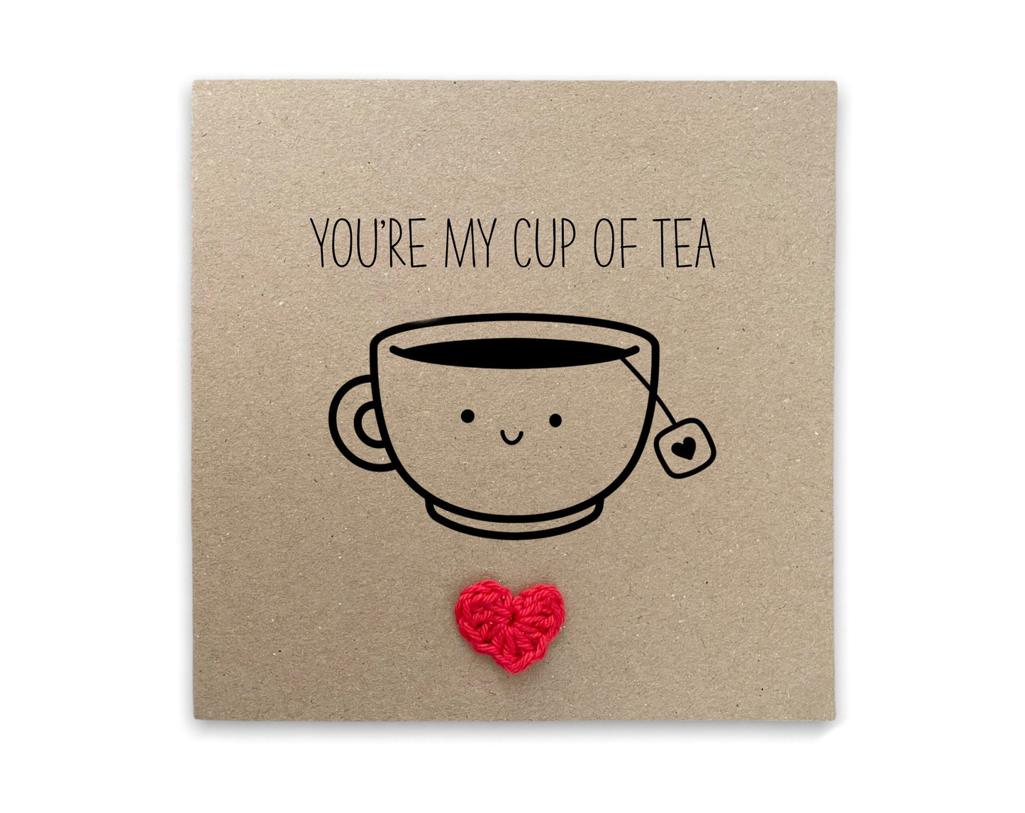 You're My Cup of Tea Funny Card Anniversary Valentines Day Card For Boyfriend Card For Girlfriend Card For Husband Kawaii Card Valentines