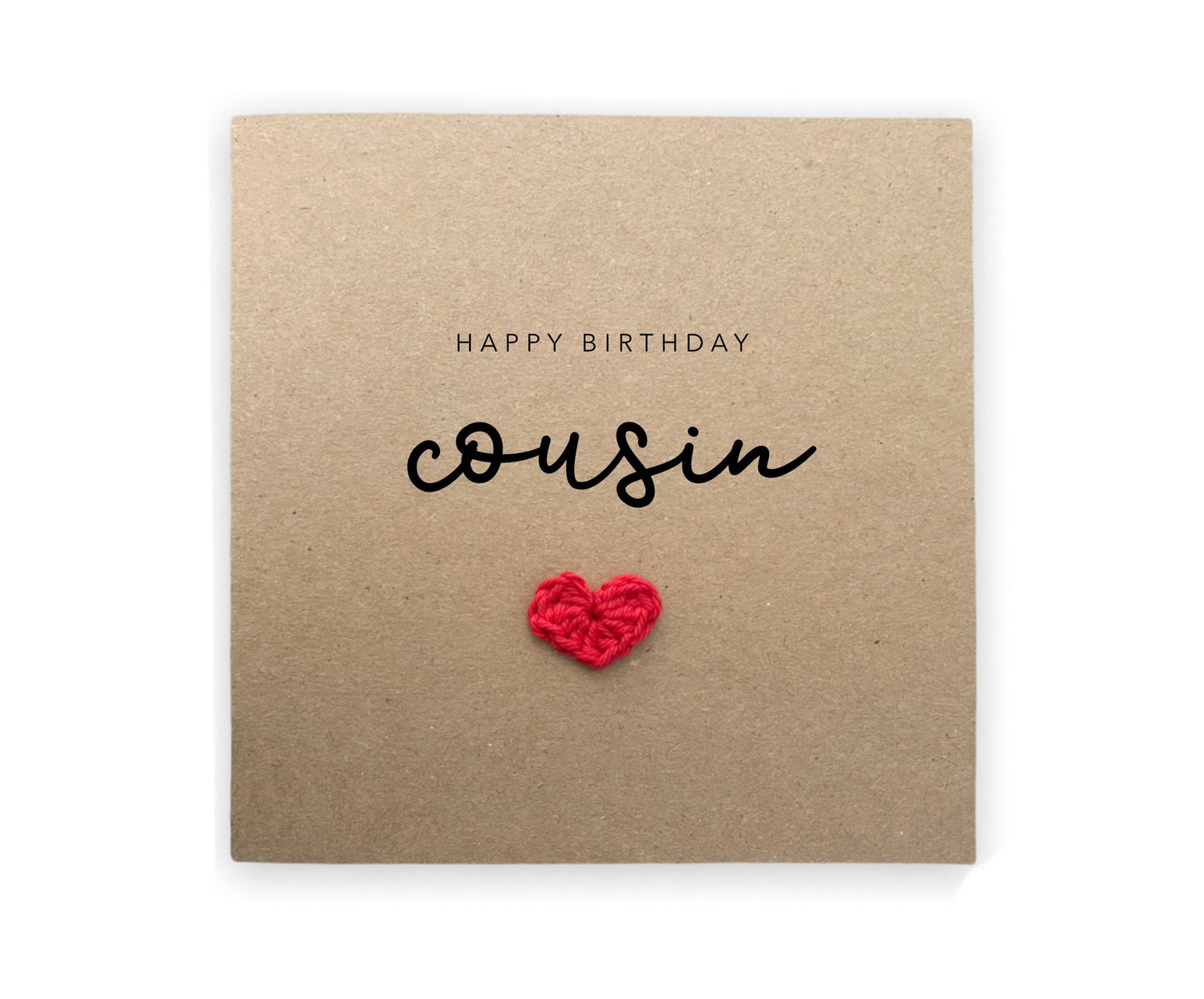 Happy Birthday Cousin, Family Birthday Card, Personalised Birthday Card, Cousin Birthday Card, Card For Cousin, Simple Birthday Card