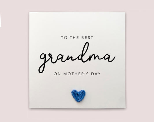 The Best Grandma On Mothers Day, From Your Granddaughter, Personalised Grandma Mothers Day Card, For Grandma, Gran Mothers Day Card