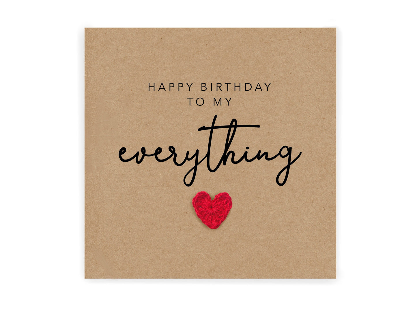 Happy Birthday To My Everything Card, Birthday Card, Birthday Card For Girlfriend, Boyfriend, Husband, Wife, Fianc‚Äö√†√∂¬¨¬© Birthday, Happy Birthday