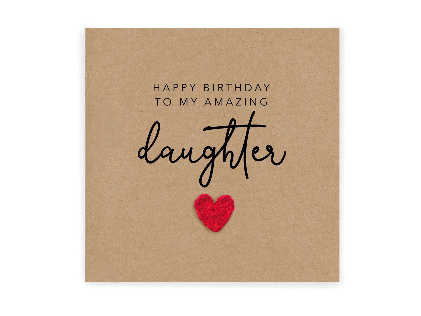 Happy Birthday to my amazing daughter , Simple Birthday Card for daughter , card from mum, Daughter Birthday Card , Daughter Birthday Card