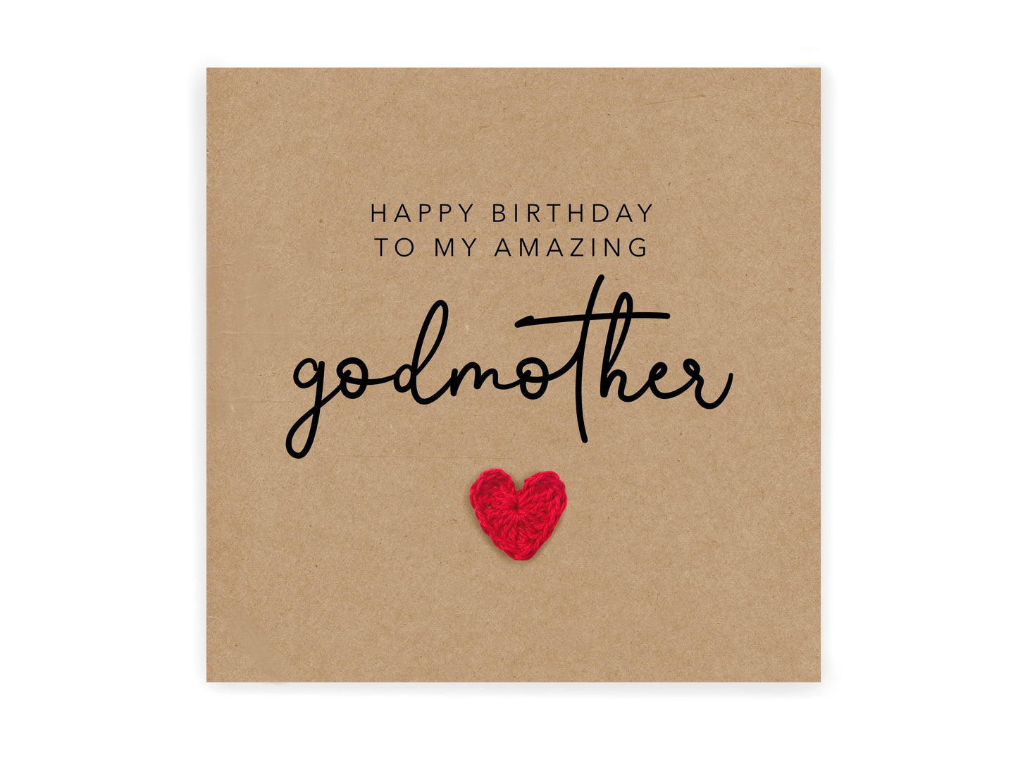 Happy Birthday To My Amazing Godmother, Godmother Birthday, Happy Birthday Godmother, Card from Goddaughter Godson, Birthday Card Godmother