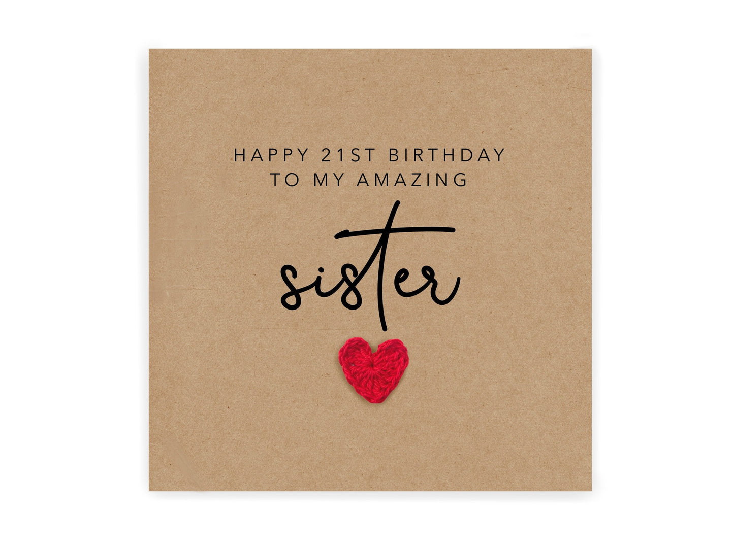 To My Amazing Sister On Her Twenty First, Sister Birthday Card, 21st Birthday Card, Birthday Card For Sister, Sibling Birthday Card, 21st