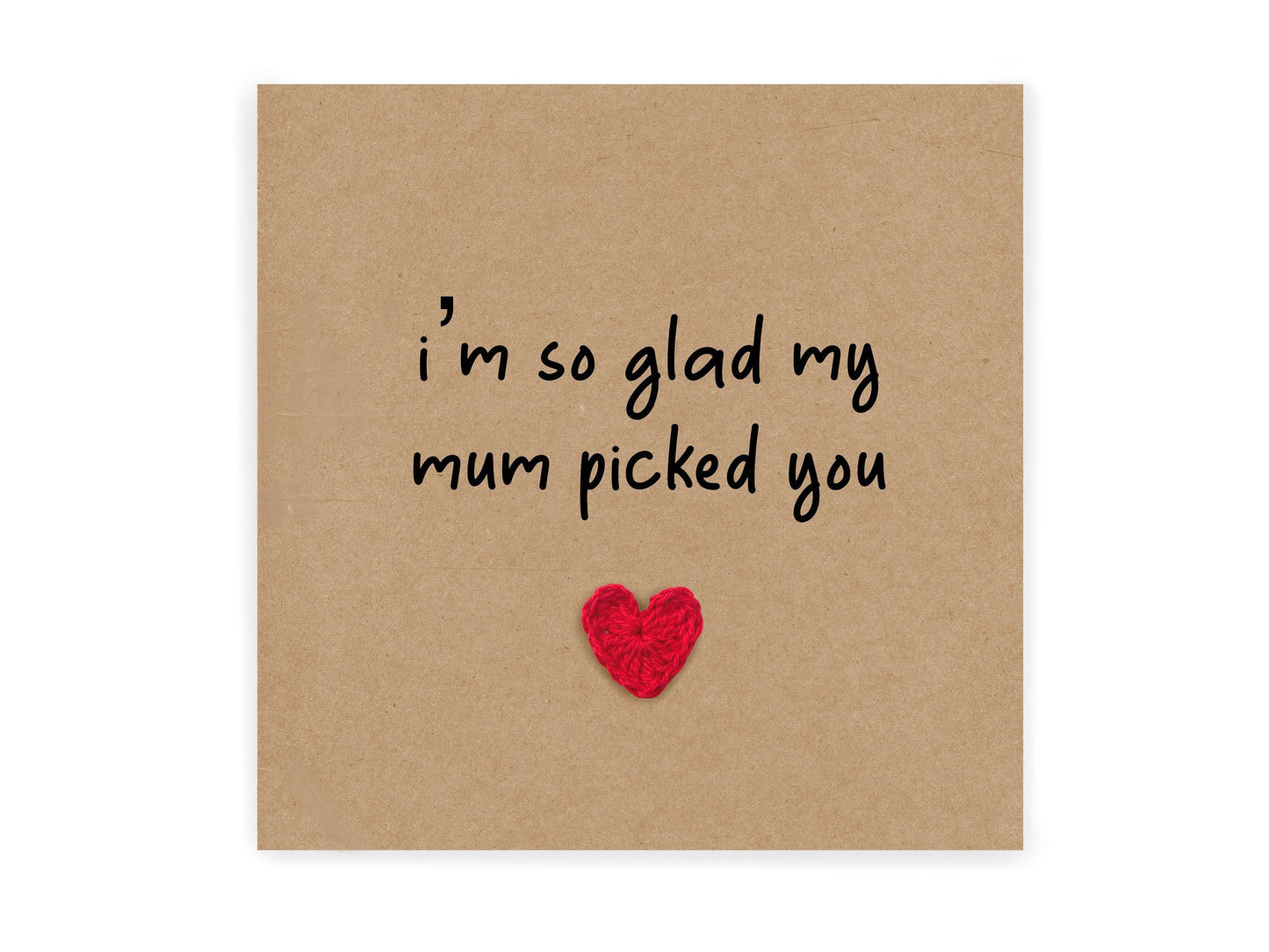 I'm So Glad My Mum Picked You, Funny Fathers Day Card For Stepdad, Step Dad Fathers Day Card From Step Kids, Funny Step-Dad Card