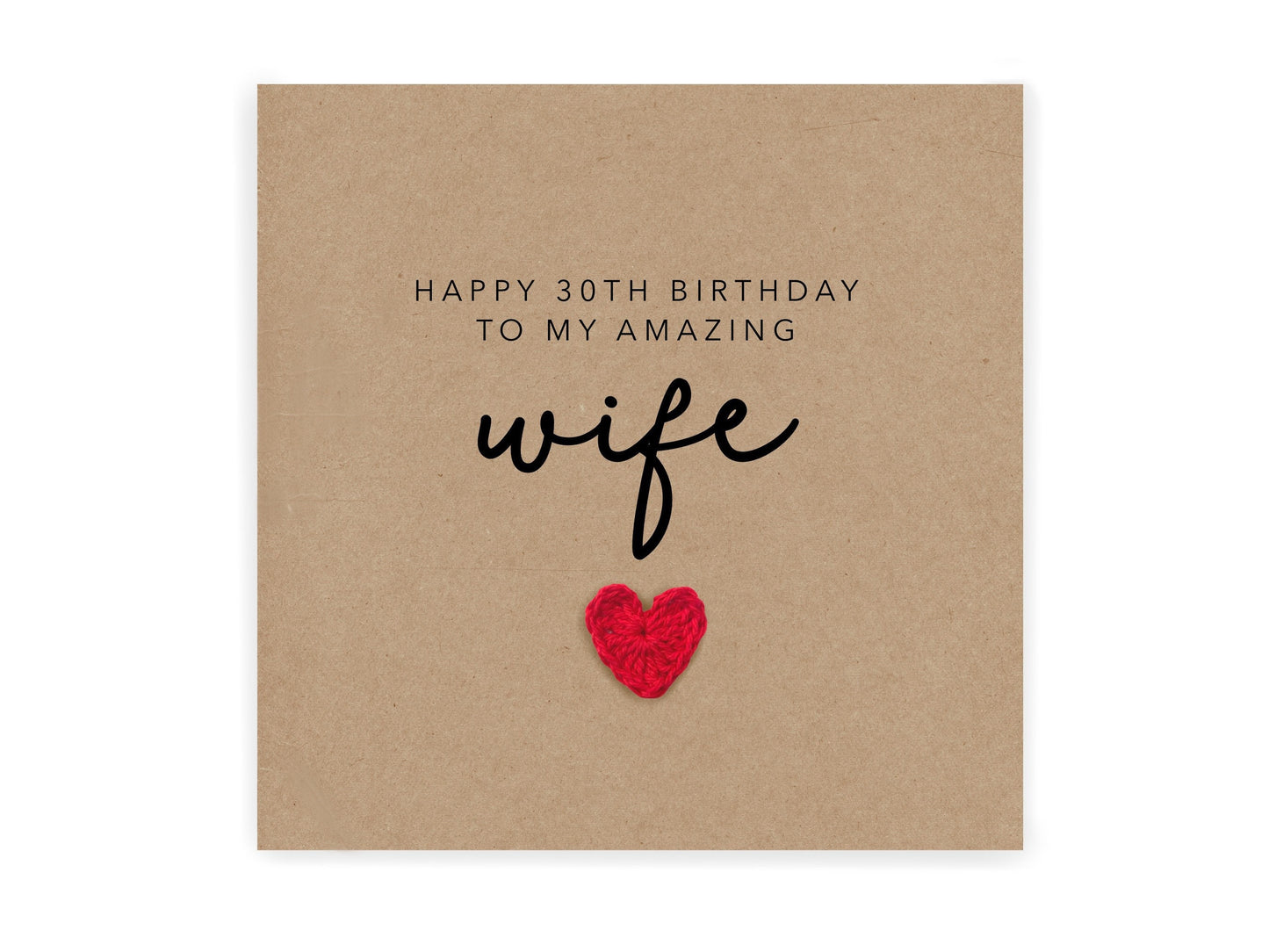 To An Amazing Wife  Happy 30th Birthday, Wife Birthday Card 30 Birthday Card, Wife 30th Birthday Card, Wife Birthday, Any Age, Card for her