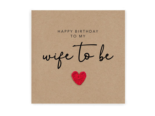 Wife To Be Birthday Card, Wife To Be On Her Birthday, Birthday Card For Fiance, Romantic Birthday Card For Wife To Be, Birthday Fiancee