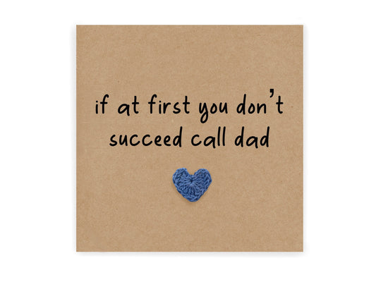 Call Dad Father's Day Card, Card for Dad, Dad Card, Call Dad Funny Father's Day Joke Card, Fathers Day Card for Dad, Humour Card