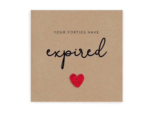 Funny 40th Birthday Card For Him, You're thirties Have Expired, Joke Birthday, Funny Fortieth Birthday Card, Big Milestone Birthday, 40th