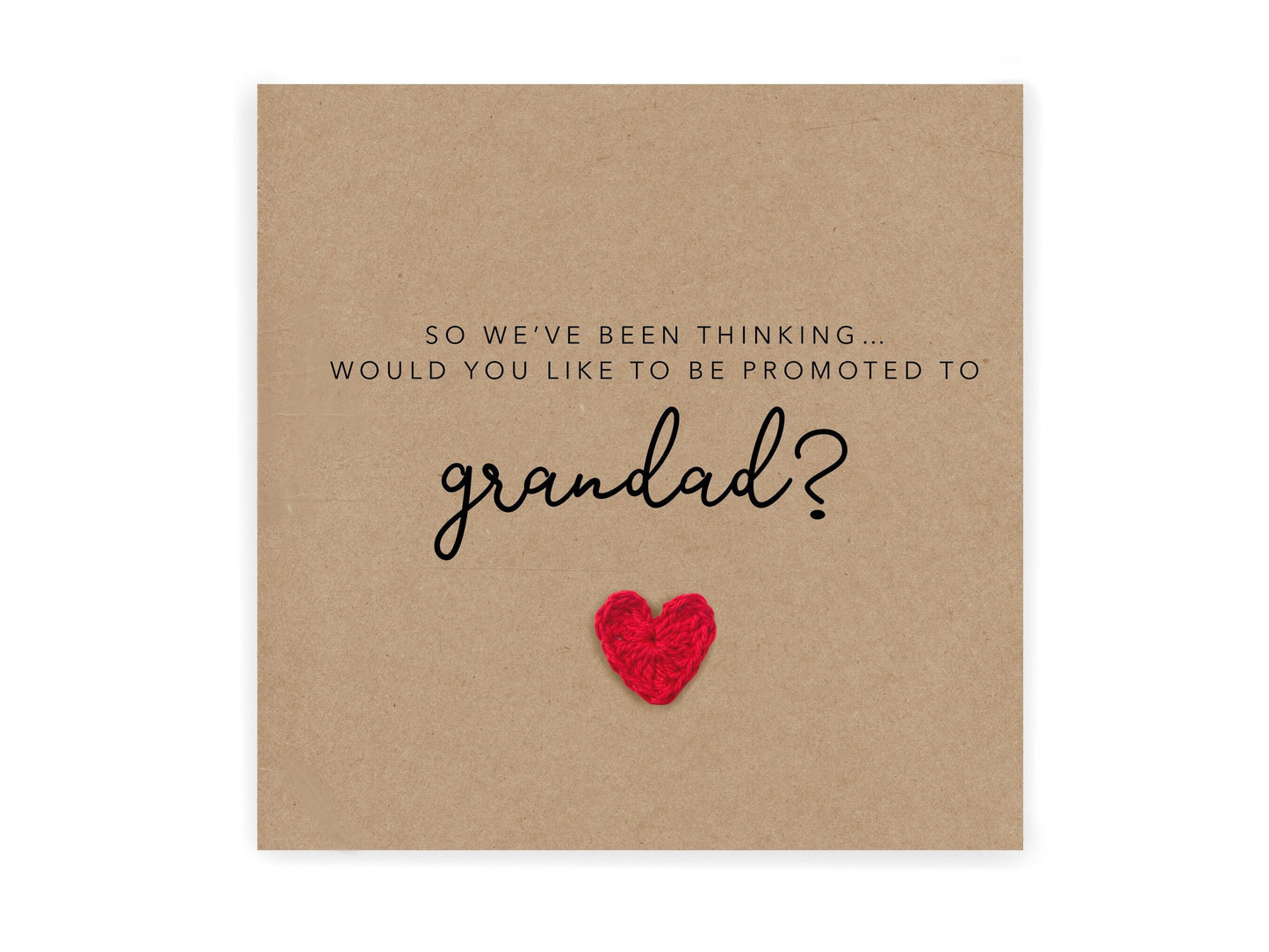 You're going to be a Grandad card, Pregnancy announcement Card, Grandad Gran to be, New Baby Pregnancy, Promotion, New Baby Accoucement