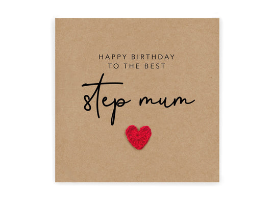 Step-Mum Birthday Card, Happy Step-Mum Birthday  Card, Birthday  Day Card For Step-Mum, Happy Birthday  Card For Step-Mummy