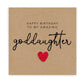 Happy Birthday To My Amazing Goddaughter, Goddaughter Birthday, Happy Birthday Goddaughter, Birthday Card, Birthday Card Goddaughter