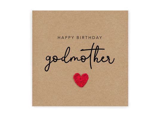 Happy Birthday Godmother, Simple Birthday Card for Godmother, Godmother Birthday Card from goddaughter Godson Birthday Card, To recipient