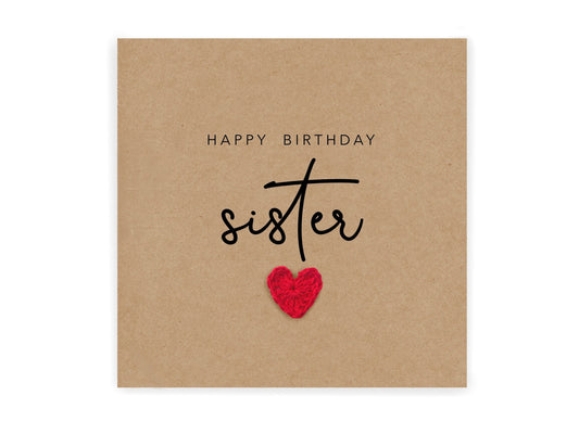 Happy Birthday Sister, Family Birthday Card, Personalised Birthday Card, Sister Birthday Card, Card For Sister, Sister Birthday Card