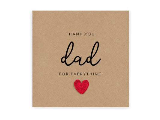 Special Dad Thank You Card, Cute Fathers Day Card, Best Dad Card, Daddy Card, Card For Dad Thank You, Dad Card From Son, From Daughter