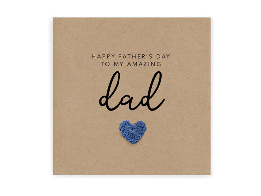 Happy Fathers Day To My Amazing Dad, Special Dad Fathers Day Card, Best Dad Ever Card, Father Day Card For My Daddy From Baby, Kids