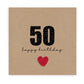 50th Birthday Card, 50 Card Man, Fifty, Fiftieth, Milestone Birthday Card, For Husband, Son, Brother, Fianc‚Äö√†√∂¬¨¬©, Uncle, Happy Birthday