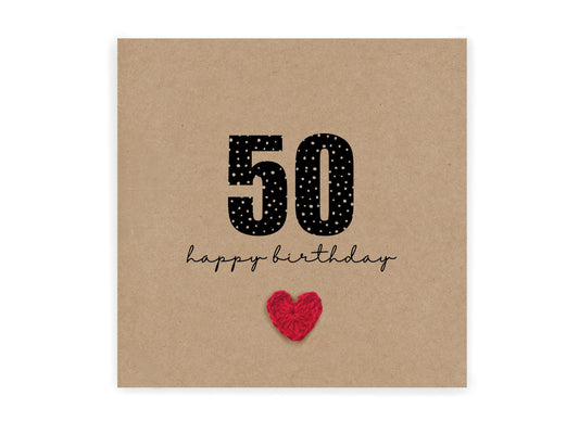 50th Birthday Card, 50 Card Man, Fifty, Fiftieth, Milestone Birthday Card, For Husband, Son, Brother, Fianc‚Äö√†√∂¬¨¬©, Uncle, Happy Birthday