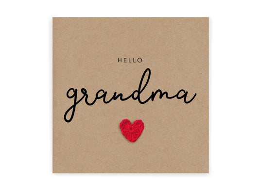 You're going to be a Grandma card, Pregnancy announcement Card, Grandma Gran Nan to be, Baby Reveal, New Baby Pregnancy, Send to Recipient