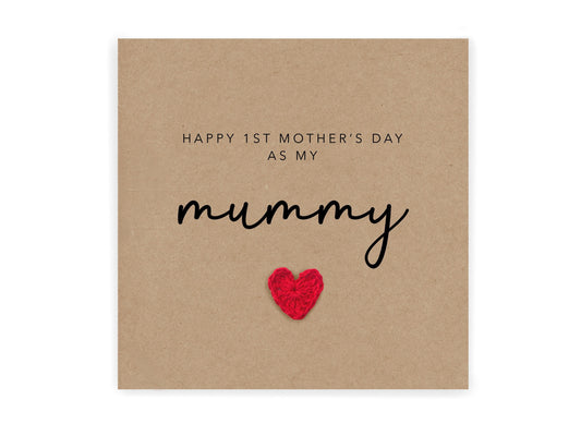 Happy 1st Mothers Day card, Simple First Mothers Card for mum, Mothers from baby, Mothers Day Mum Card 1st Mothers Day Card for Mum