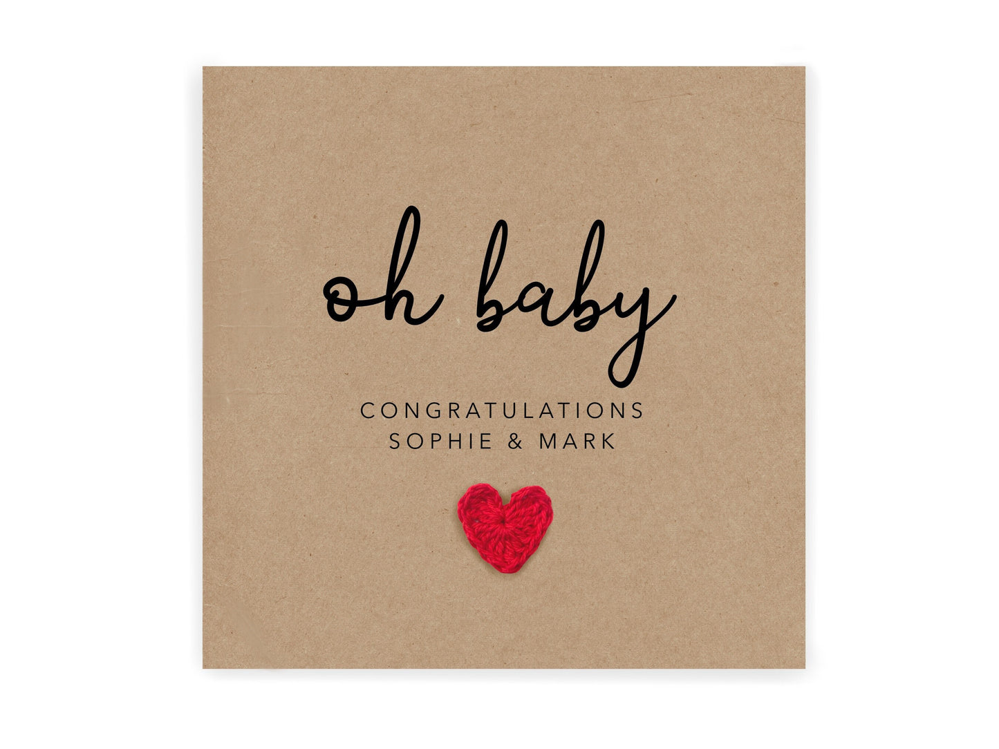 Congratulations Parents To Be Pregnancy Card With Personalisation, Pregnancy Card For Mummy and Daddy To Be, Having A Baby Card