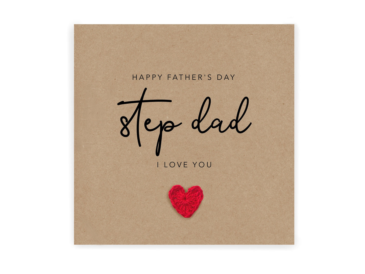 Step dad Fathers day card, Fathers day card for stepdad, Father figure, Father's Day Card, Step Dad Thank You I love you dad