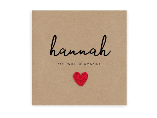 You'll Be Amazing Good Luck Card, Personalised Good Luck Card, Job Interview Good Luck Card, New Adventure Good Luck Card