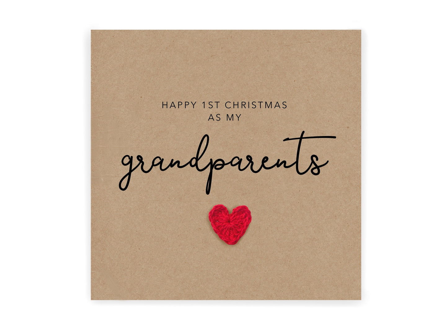 Happy First Christmas As My Grandparents, First Christmas Card for Grandparents Christmas Card Baby, 1st Christmas, Christmas Card from baby