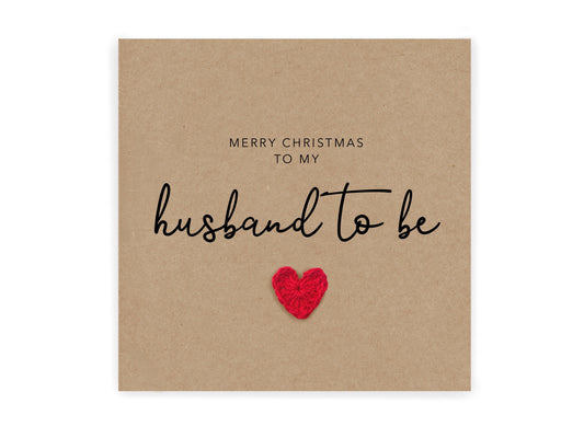 Merry Christmas Husband to be, Fiancee, Card, Christmas Card for Husband to be fiancé, Christmas Card