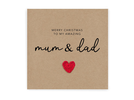 Merry Christmas to Mum and Dad, Christmas Card for Parents, Christmas Card for Parents, Mum, Dad Christmas Card