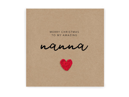 Merry Christmas Grandma, Nanna, Grandma Christmas Card, Christmas Card for Grandparents, Grandparents Christmas Card