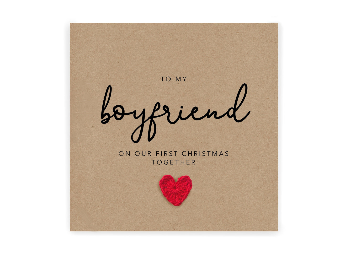 Boyfriend 1st Christmas Card, Our First Christmas Together, Christmas Card for New Boyfriend, 1st Christmas Card for Boyfriend, 1st