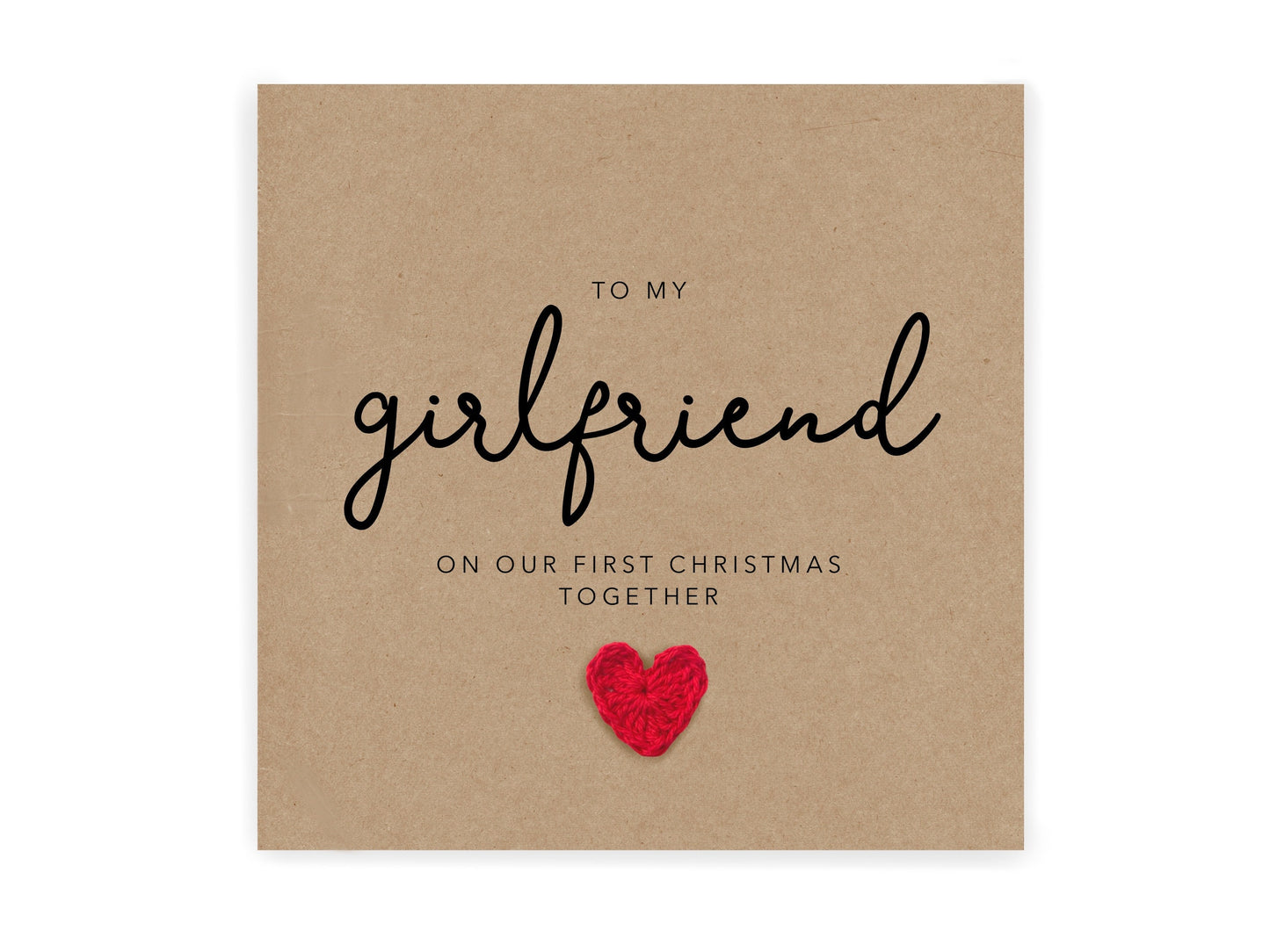 Girlfriend 1st Christmas Card, Our First Christmas Together, Christmas Card for New Girlfriend, 1st Christmas Card for Girlfriend, 1st