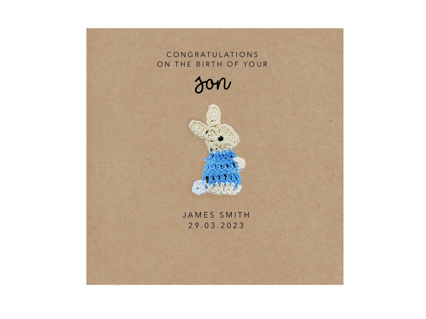 Personalised New Baby Card Welcome to the World Card, Custom Name New Born Baby Card, Congratulations Baby Boy Card, Expecting Card Boy