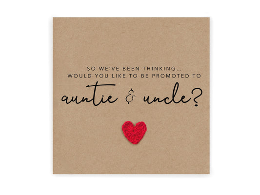 Auntie and Uncle Surprise We're Having A Baby Pregnancy Card, Pregnancy Card For Auntie and Uncle, Baby Announcement Pregnancy Card, Baby