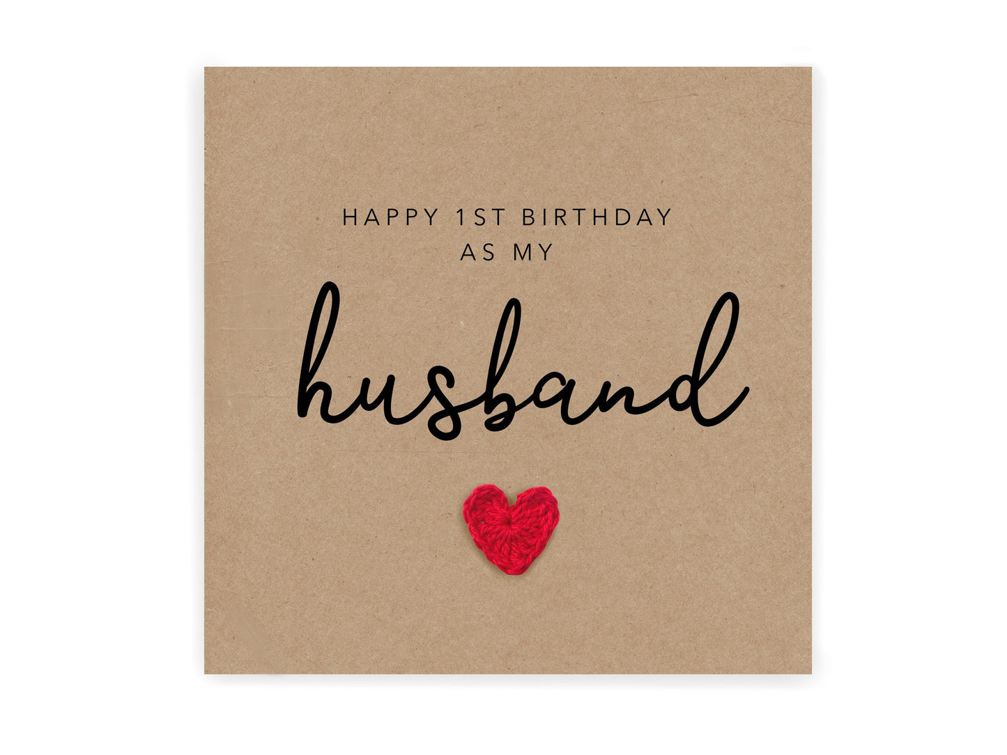 First Birthday as my Husband, Wife, to my Husband, Wife, on your First Birthday, First Birthday, Husband Birthday Card, Husband Card