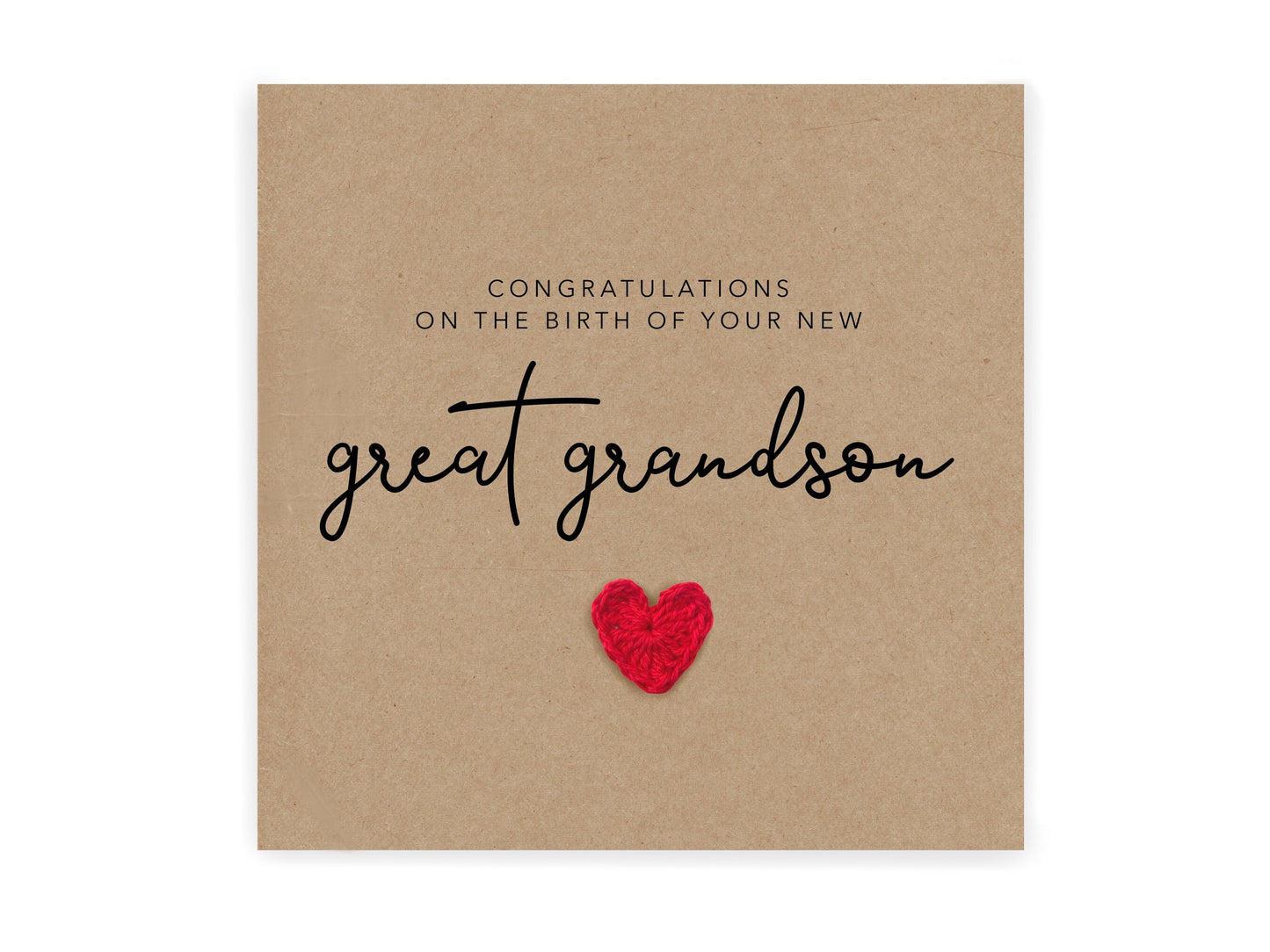 New Great Grandson Card, New great Grandparents Card, Baby Boy Card, New Baby Card, Congratulations great Grandparents, New Born, Grandson