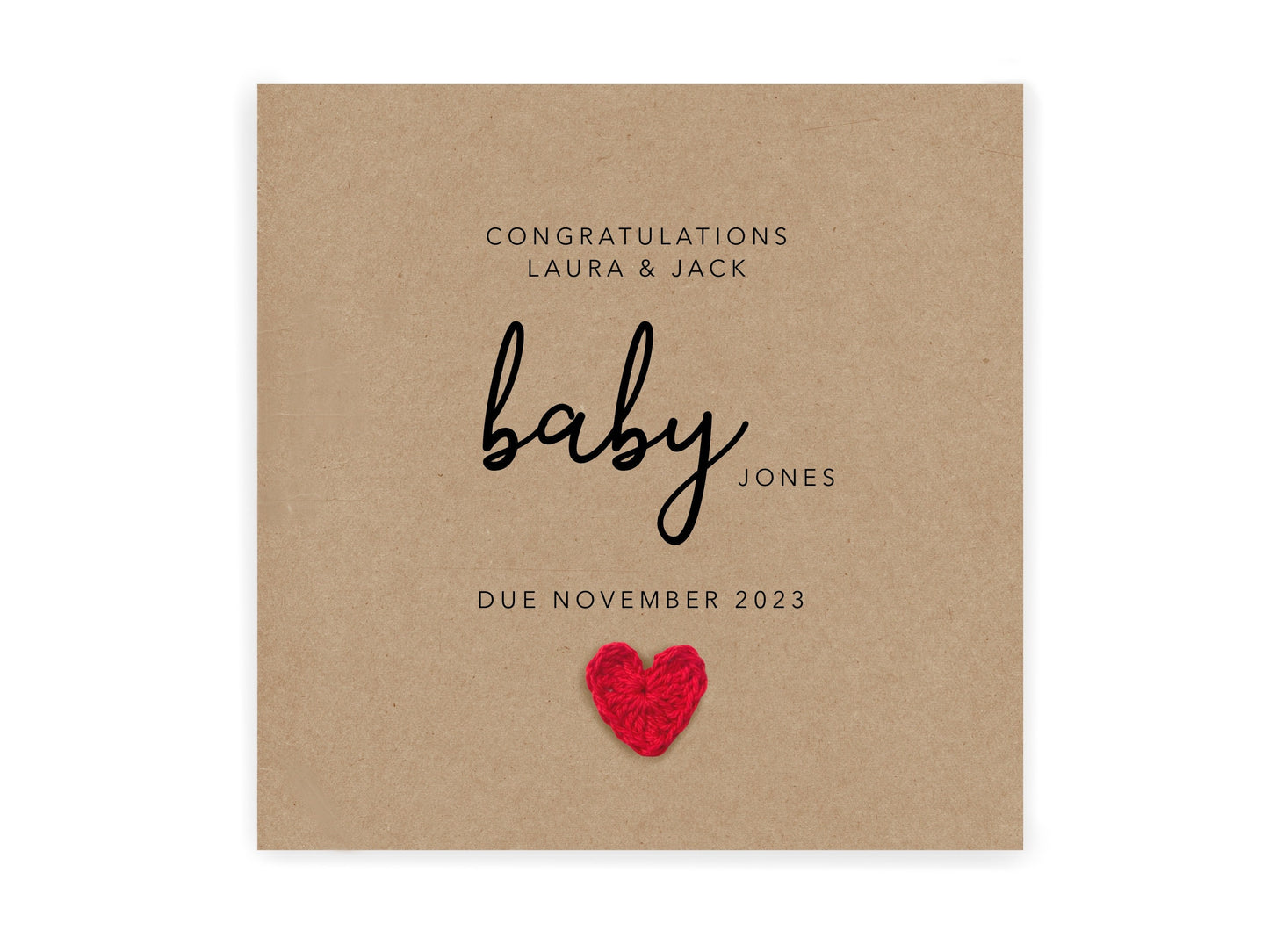 Personalised Expecting, Congratulations, New Baby Card, Pregnancy, Congratulations Parents, New Parents, to be, Personalised Card